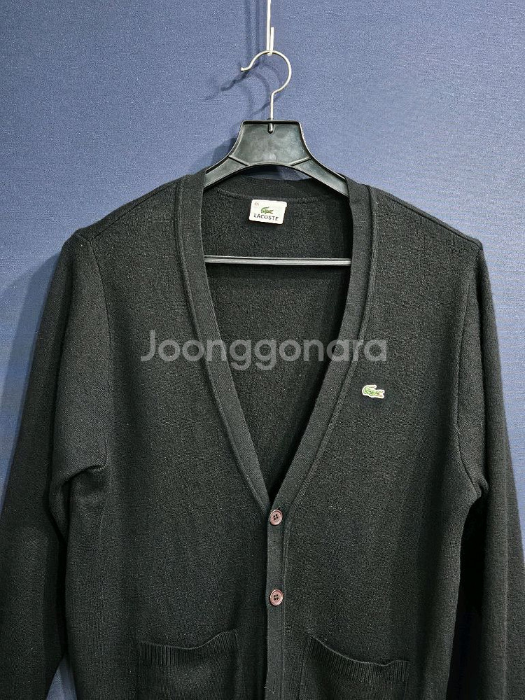 라코스테 블랙컬러 남성 105 모 가디건--6
