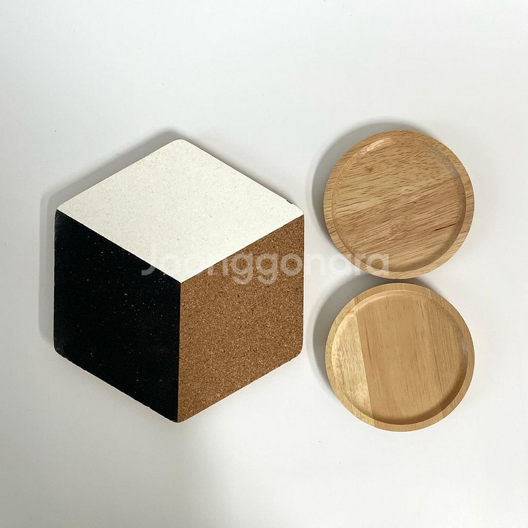 (3개일괄) 코르크 냄비받침(소품 받침), 컵받침--2