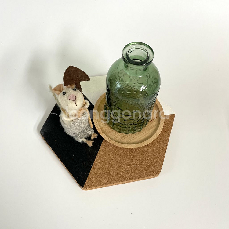 (3개일괄) 코르크 냄비받침(소품 받침), 컵받침--1