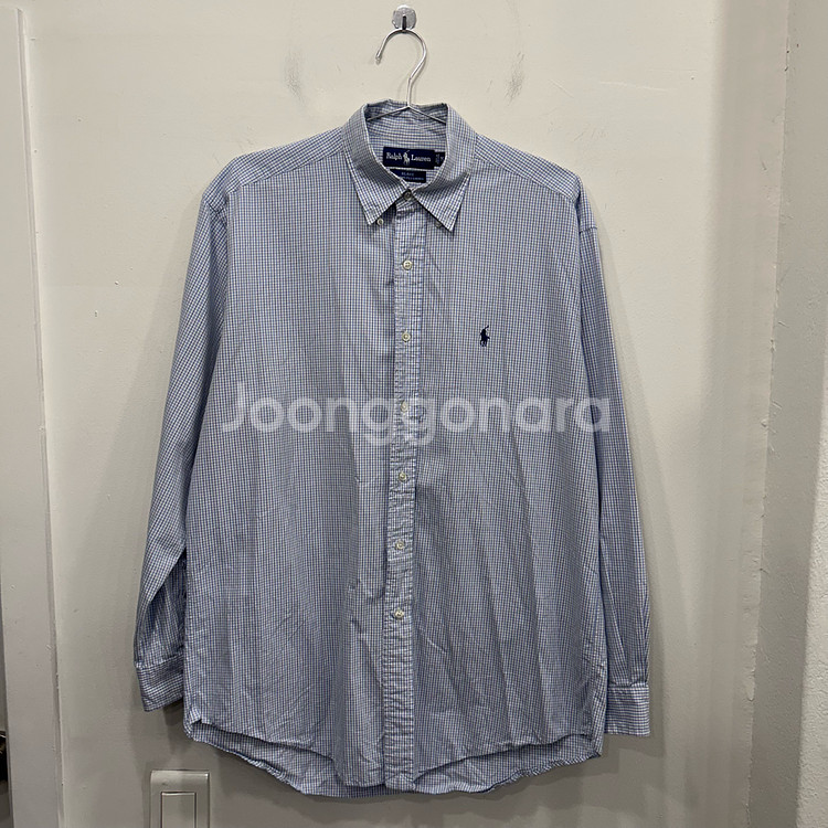 폴로 랄프로렌 블레이크 오버핏 깅엄 체크 셔츠--1