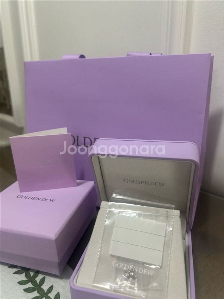 (새상품)골든듀 펄시피아 쁘띠 파베 화골 팬던트--0