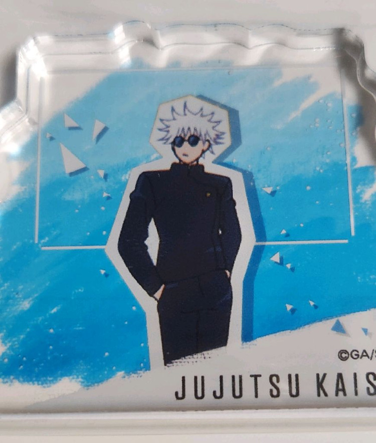 주술회전 고죠 사토루 회옥옥절 오프닝 아크릴 블럭 블록--2