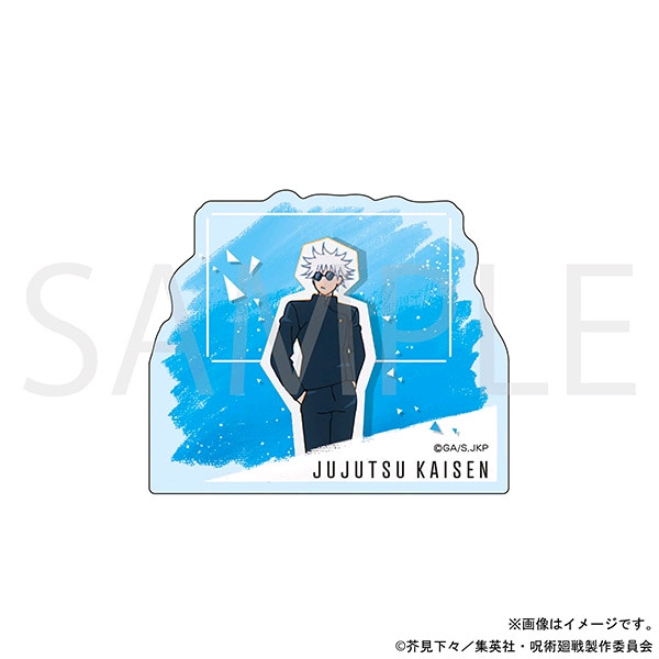 주술회전 고죠 사토루 회옥옥절 오프닝 아크릴 블럭 블록--6