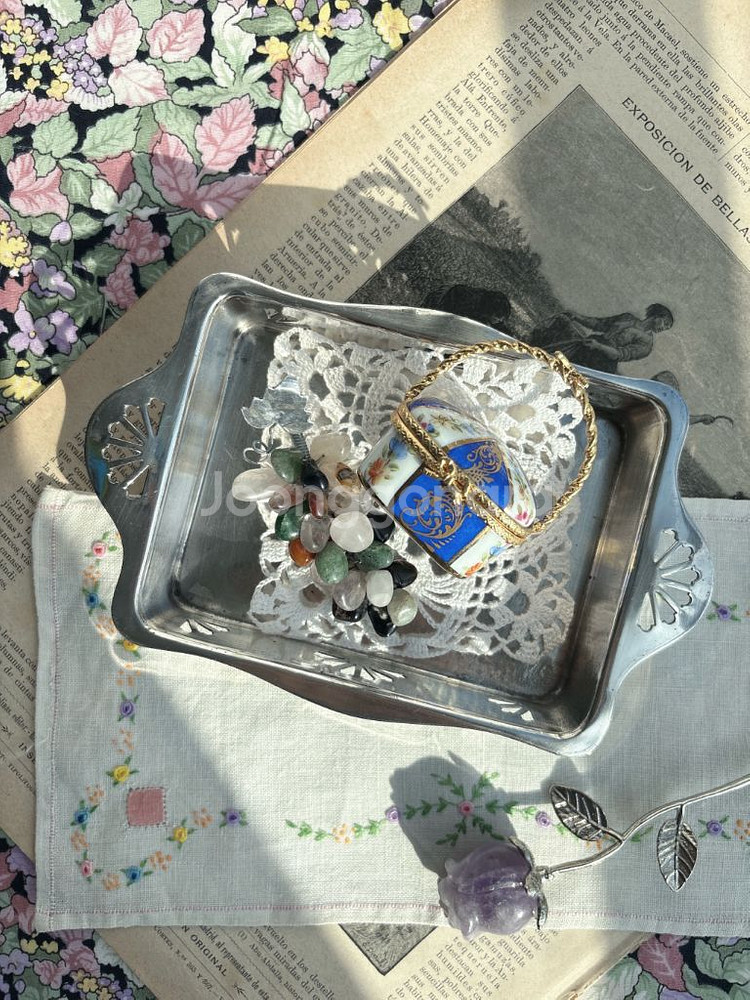 영국 셰필드 Mappin&Webb 실버플레이트 사각접시--0