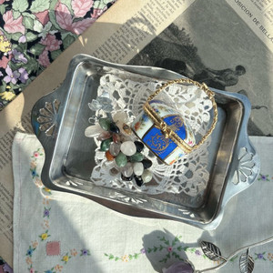 영국 셰필드 Mappin&Webb 실버플레이트 사각접시