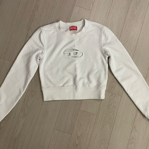 Diesel 디젤 피카부 컷아웃 화이트 맨투맨 XS