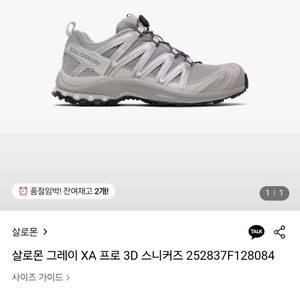 살로몬 XA 프로 3D 그레이 260