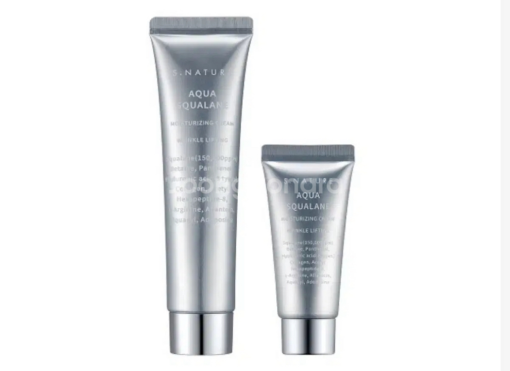 에스네이처 아쿠아 스쿠알란 수분크림 60ml+30ml증--0
