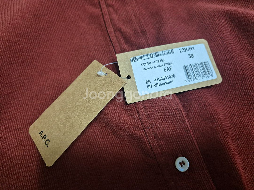 아페쎄 A.P.C 여성 블라우스.남방사이즈 38새상품--2