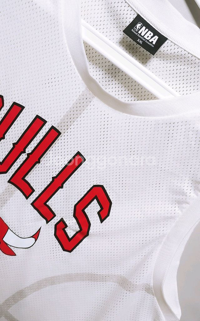 [3XL] NBA 시카고불스 나시티 화이트166--1