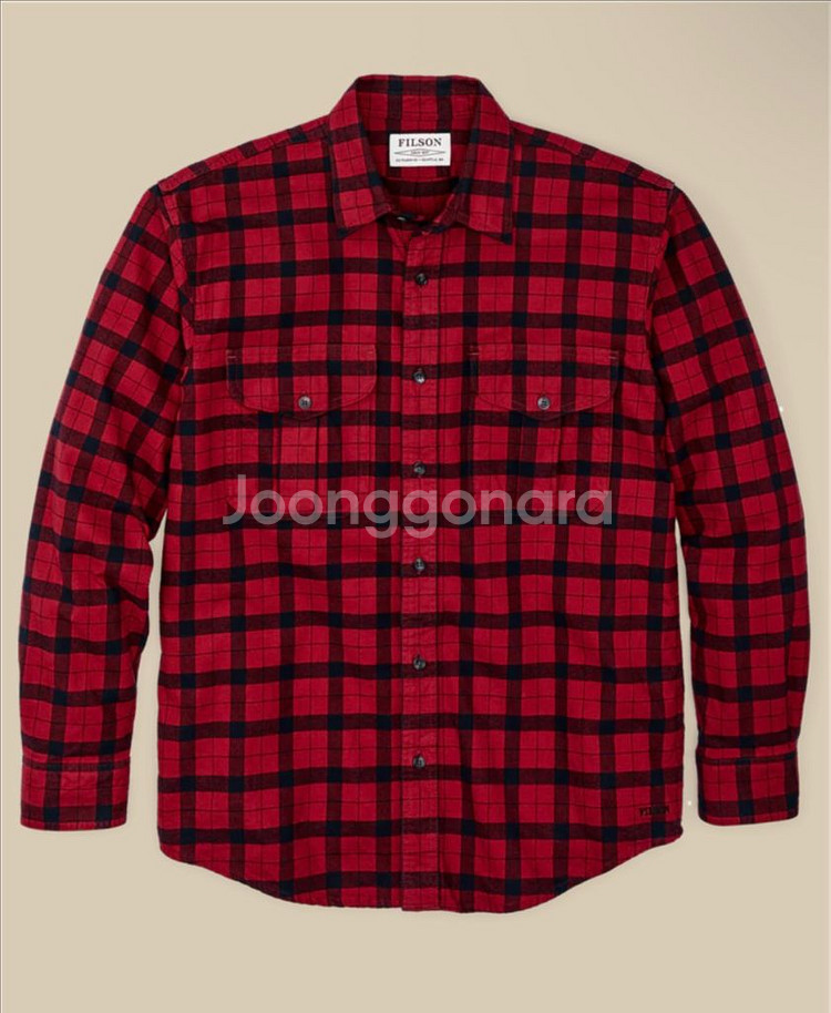 Filson 필슨 알라스칸 가이드 레드 플란넬 셔츠/s--0