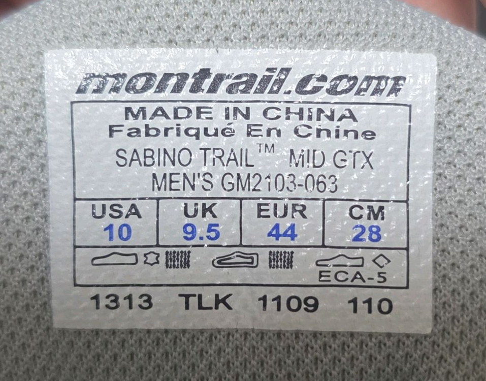 몬트레일 고어텍스 중등산화 트레킹화 275~280--5