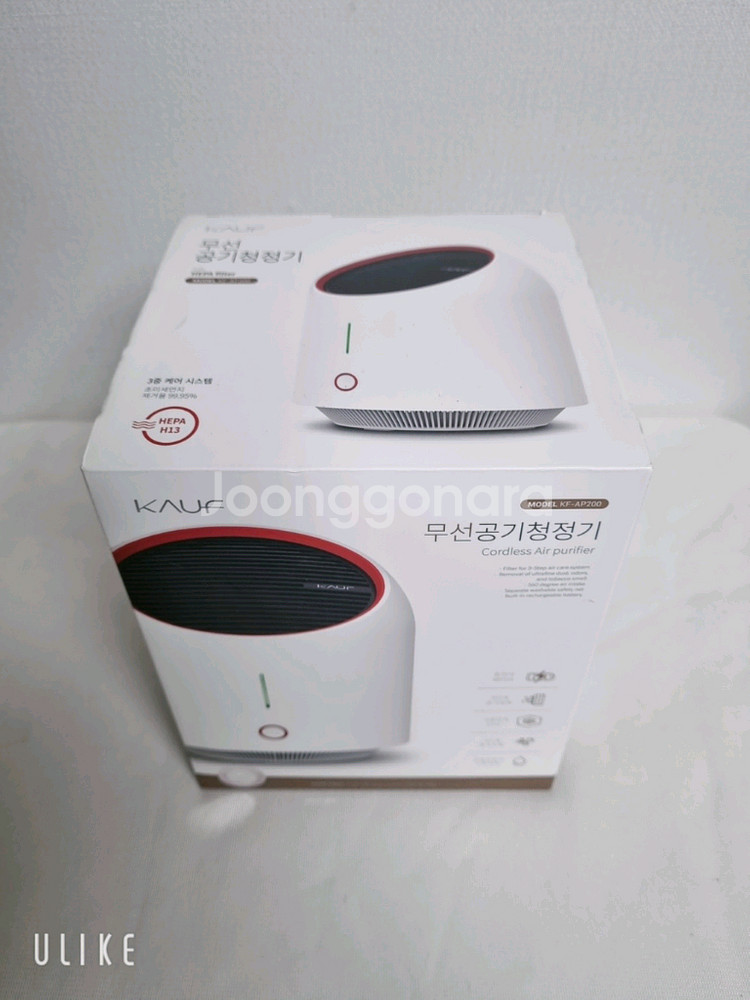 카프 무선 소형 공기청정기 KF-AP200 (새상품)--5