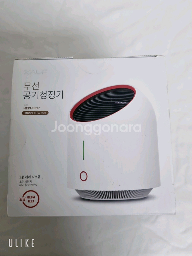 카프 무선 소형 공기청정기 KF-AP200 (새상품)--1