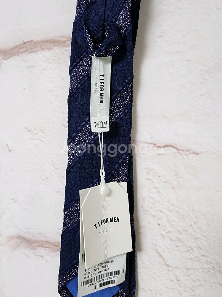 T.I FOR MEN 네이비 색상 넥타이--7
