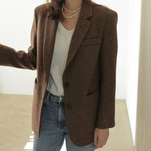 골든아이 노팅힐 딥브라운 울자켓 울 블레이저 싱글자켓