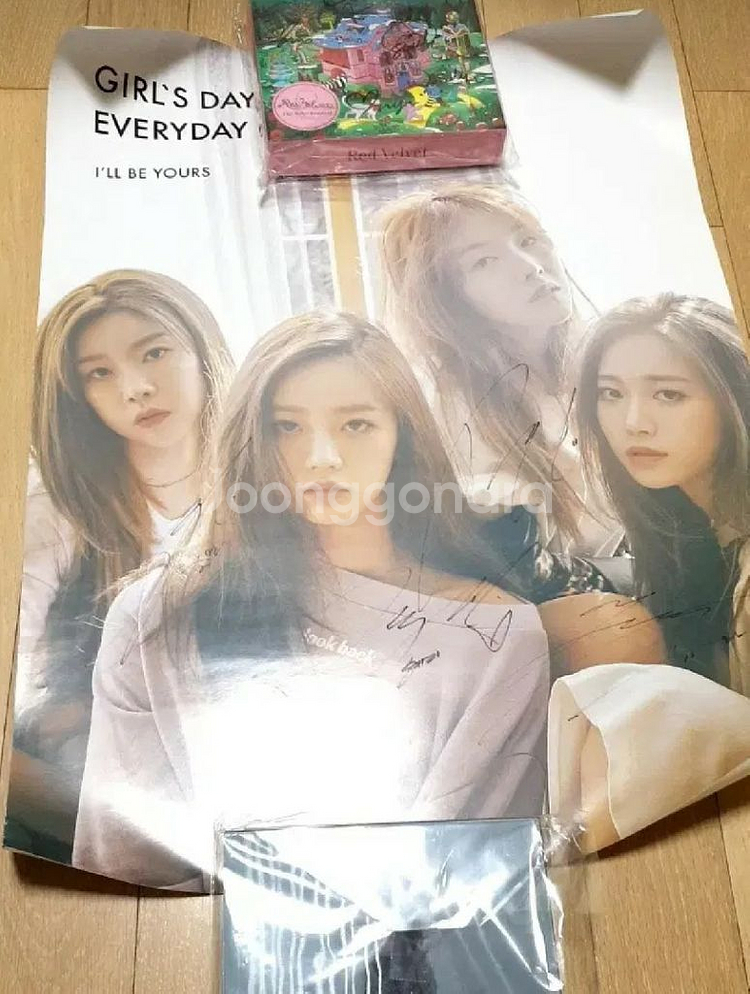 걸스데이 싸인 사인 포스터--1