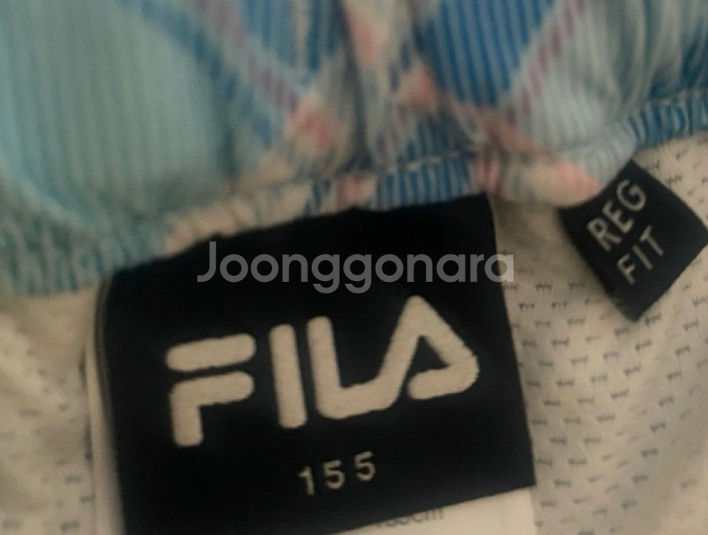 체크 플리츠 스커트 휠라 휠라키즈--0