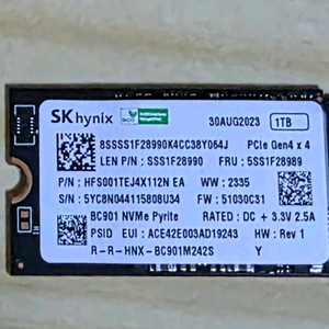 SK 하이닉스 BC901 42MM SSD 1TB 택포