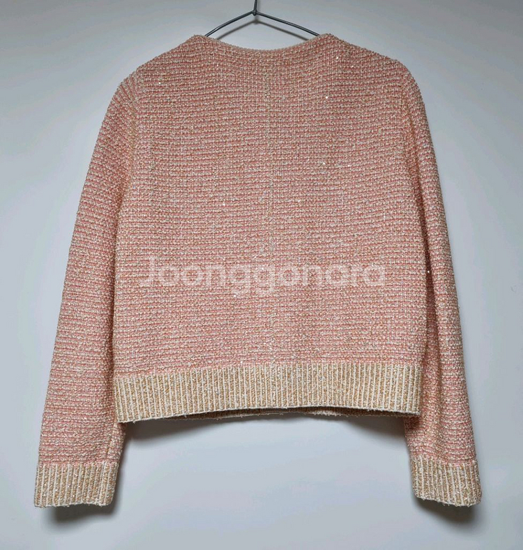 미사용 한섬마인 트위드자켓--1