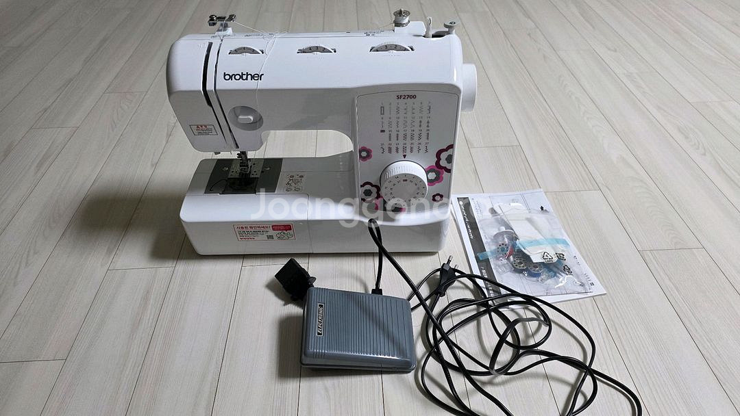 브라더 미싱기 SF2700 한번사용 폴세트--0