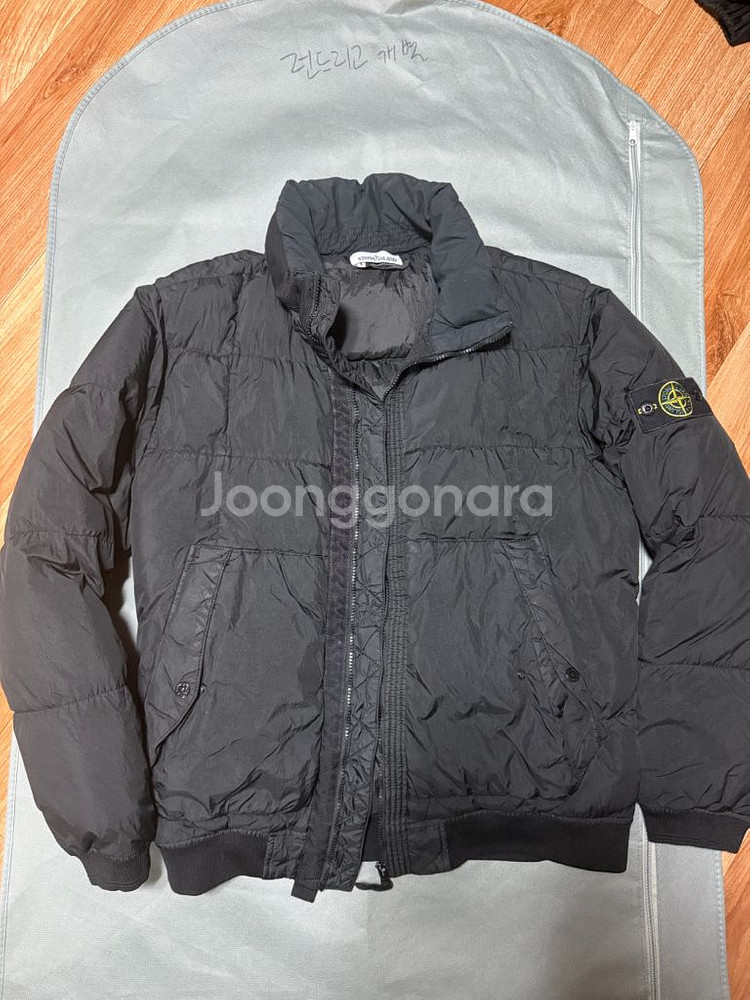 스톤아일랜드 18fw 크링클랩스 논후드 패딩 xl--0