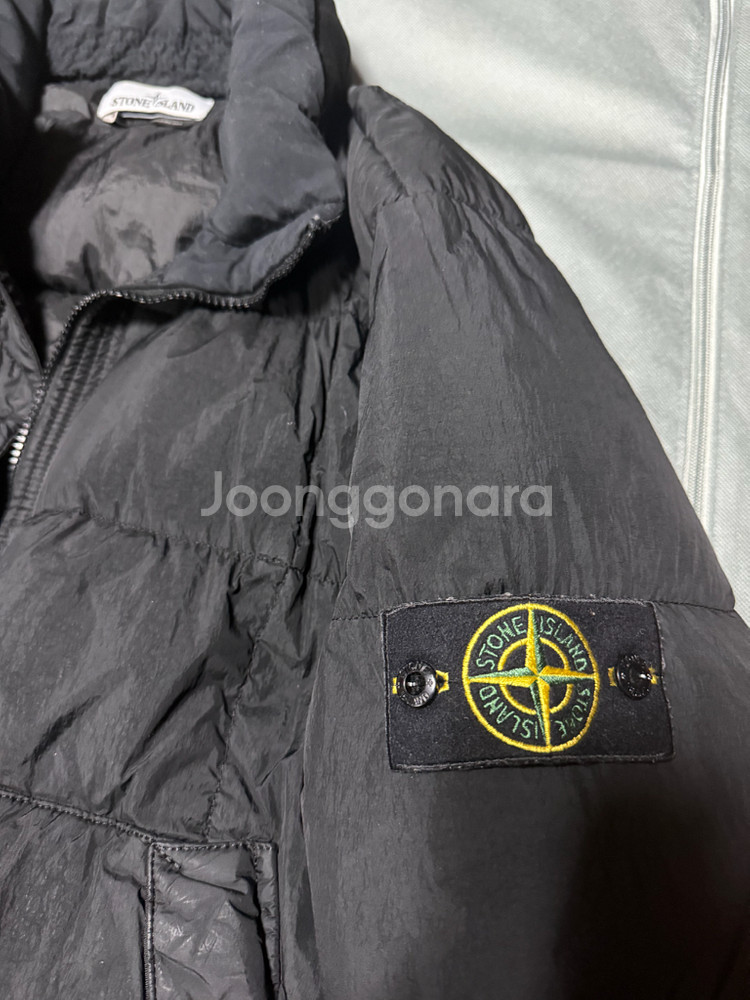 스톤아일랜드 18fw 크링클랩스 논후드 패딩 xl--5