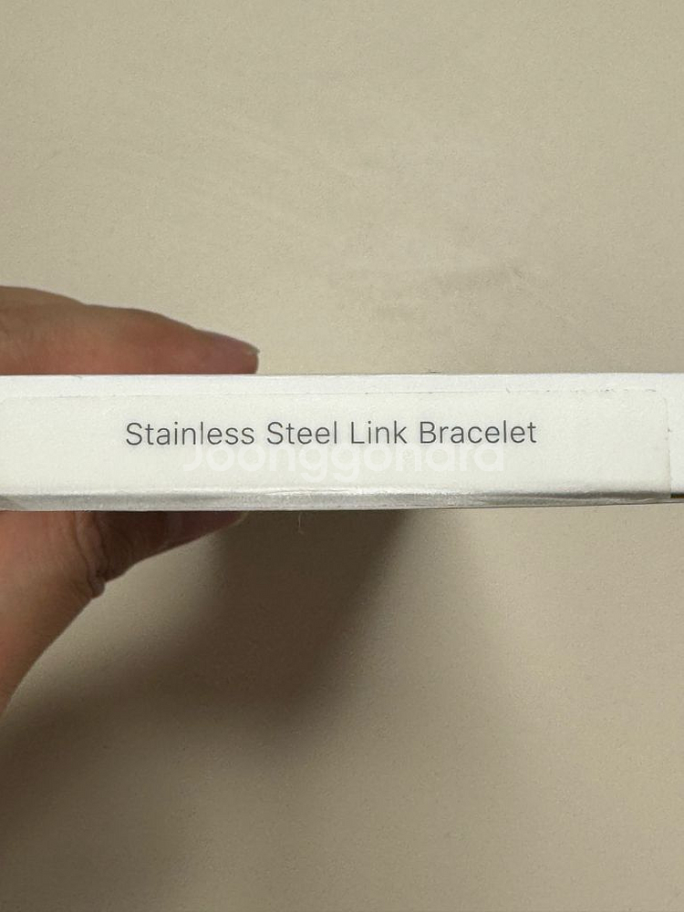 애플워치 정품 링크브레이슬릿 실버 42mm--5