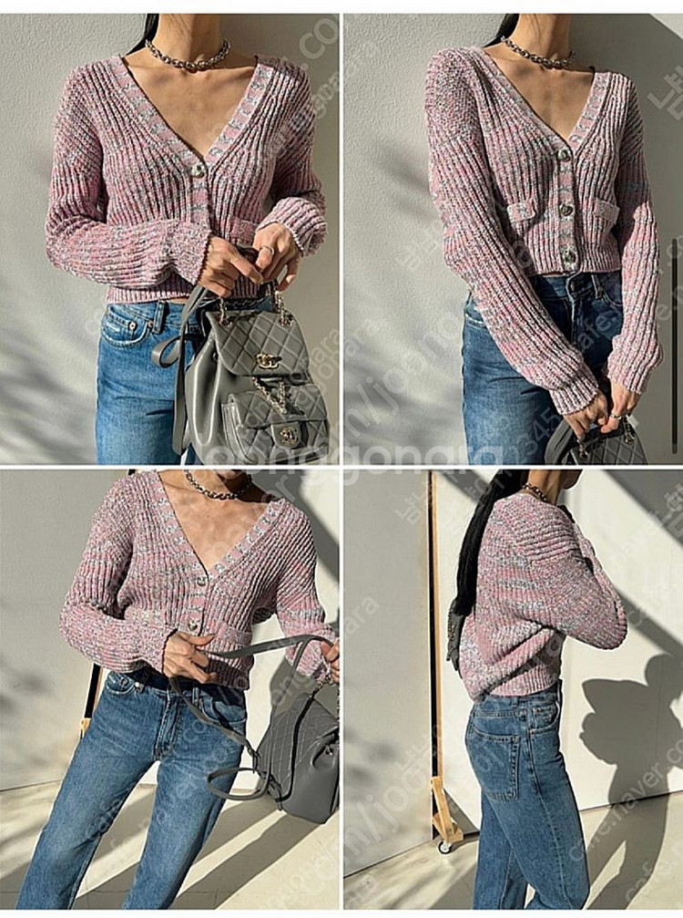 레디투웨어 알투더블유 R2w Kanda crop 가디건--0
