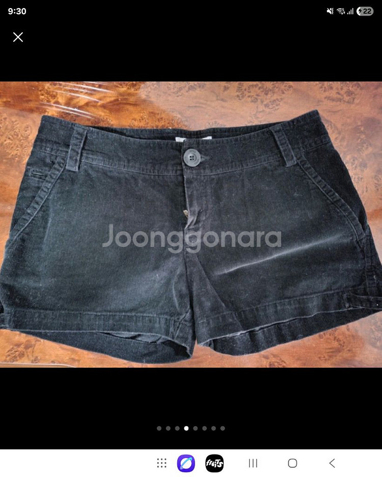 스페인 수입 망고 골덴 반바지--0