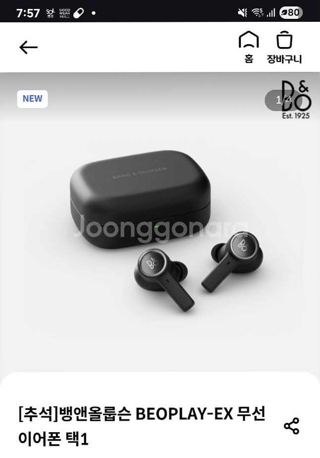 뱅앤올룹슨 Beoplay EX 미개봉 새상품--1