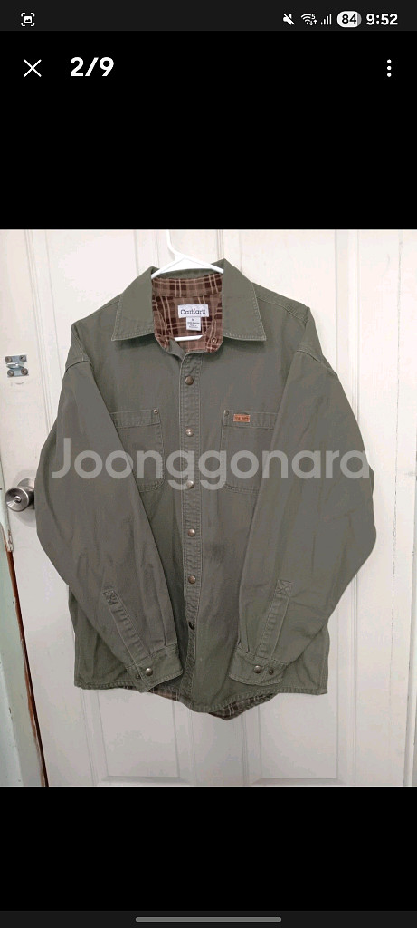 칼하트 s96 셔츠자켓 모스그린--9