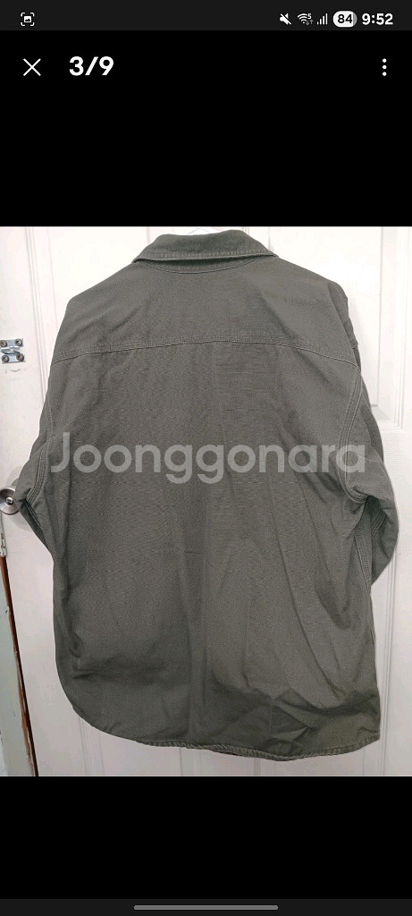 칼하트 s96 셔츠자켓 모스그린--2