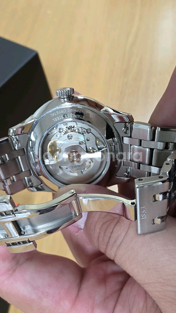 티쏘 슈망데뚜렐 39mm 민트급 실버--5