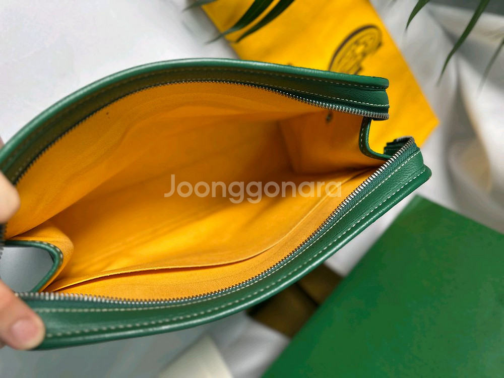 [정품] 고야드 쥬방스 GM 클러치 그린--7