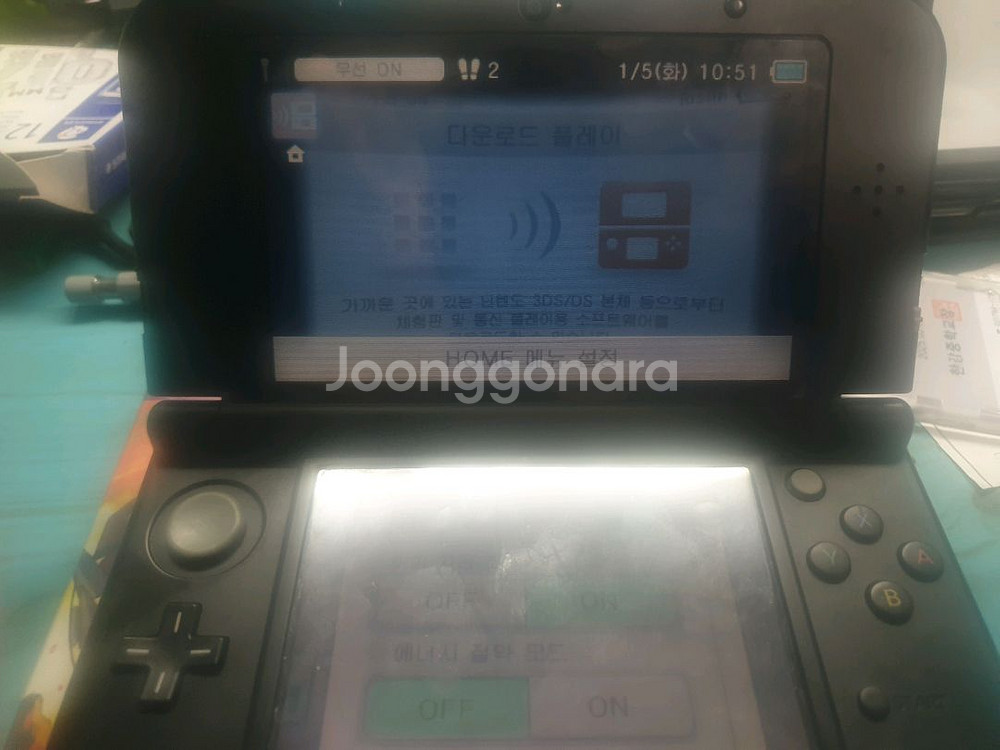 닌텐도 3ds+샤이닝펄 칩--4