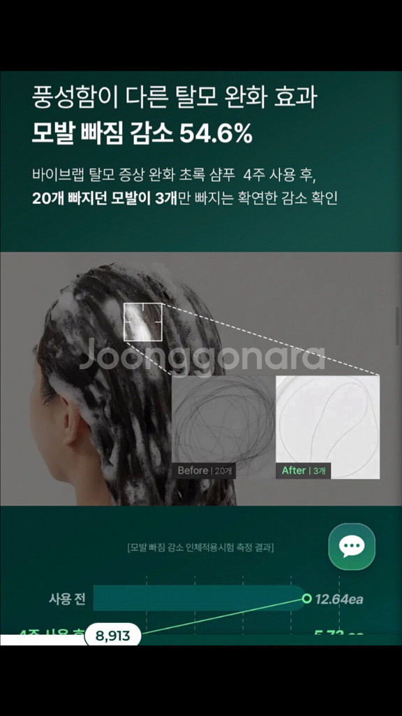 바이브랩 탈모샴푸(새상품)300ml--3