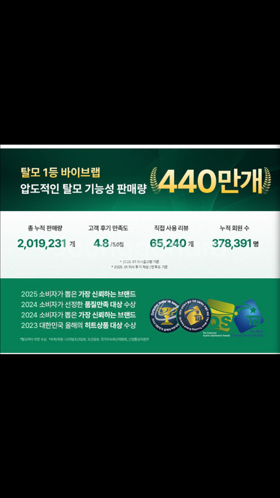 바이브랩 탈모샴푸(새상품)300ml--8