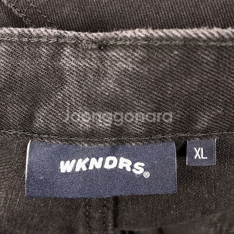 위켄더스 WKNDRS 불꽃 흑청 데님 청바지 남성XL--5