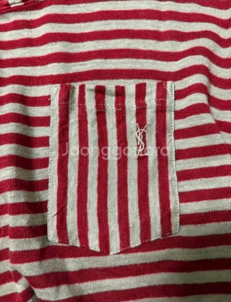 생로랑린넨반팔티--6