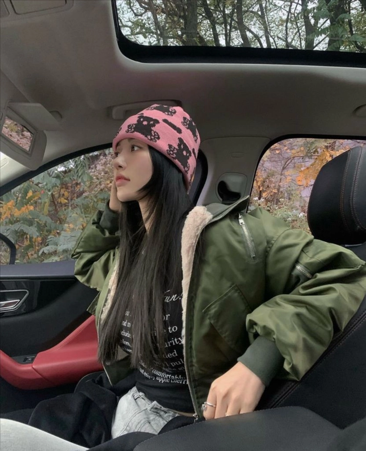 페일제이드 항공점퍼 퍼 봄버 자켓 카키 이미지