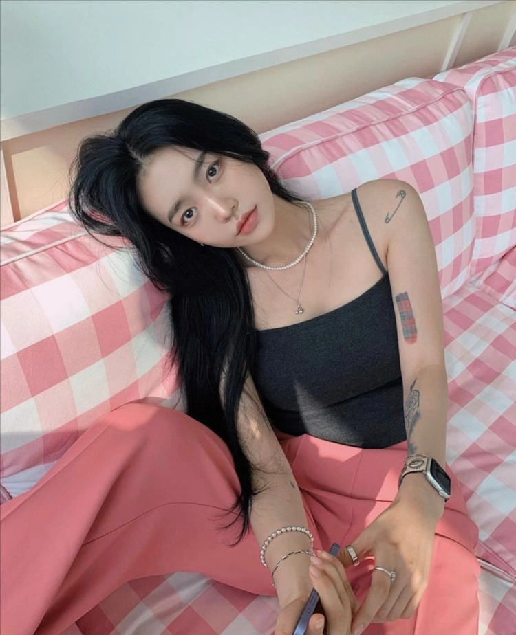 페일제이드 21ss 핑크 슬랙스 팬츠 M 이미지