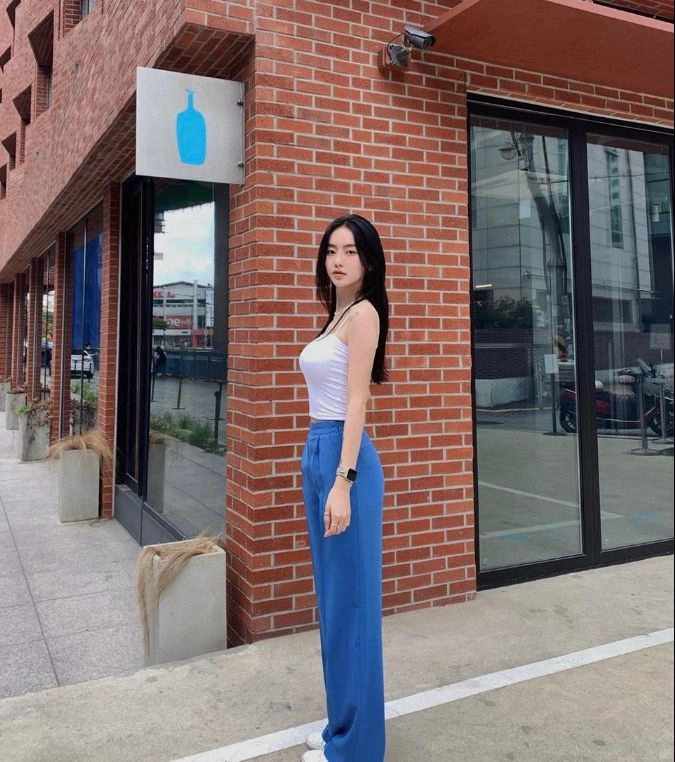 페일제이드 21ss 핑크 슬랙스 팬츠 M 이미지
