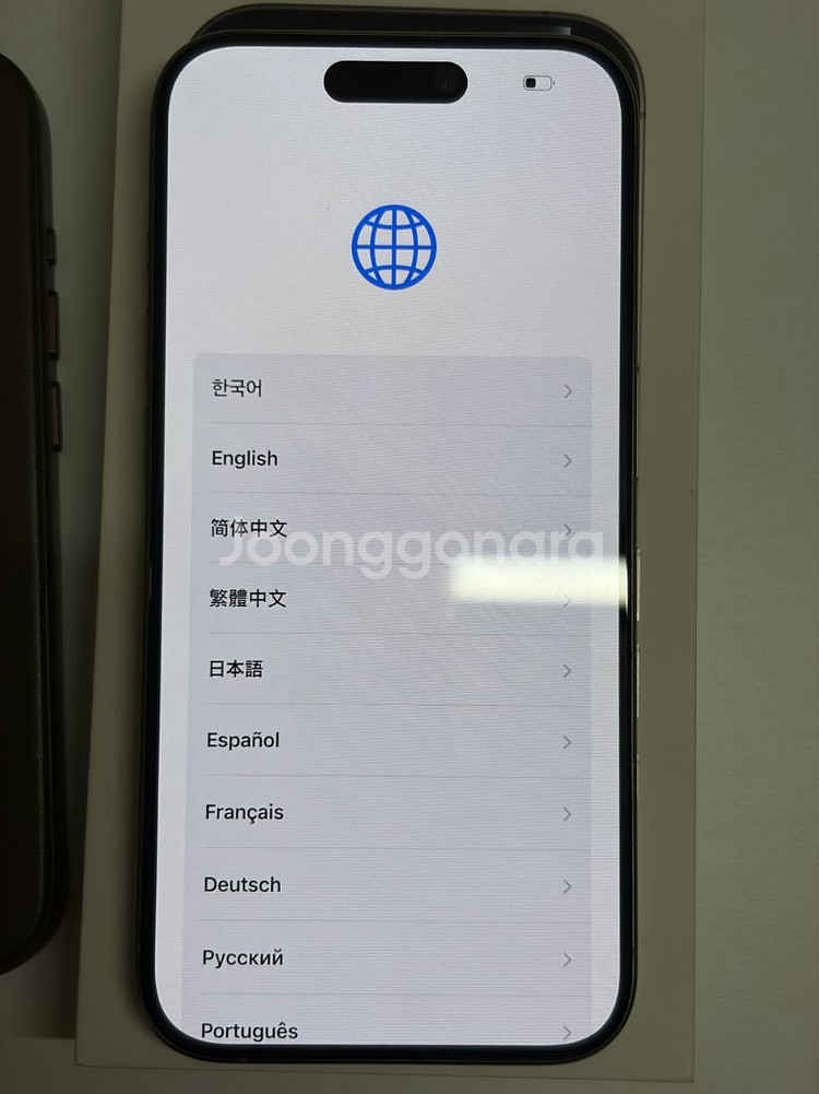 미국판 무음) 아이폰15프로 128GB 내추럴 풀박--1