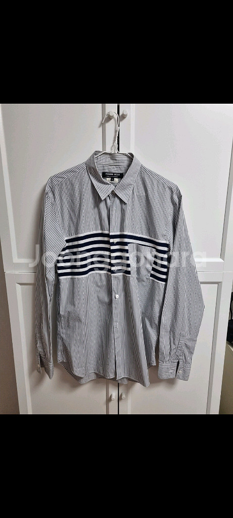꼼데가르송 옴므 면 셔츠 comme des garcon--0