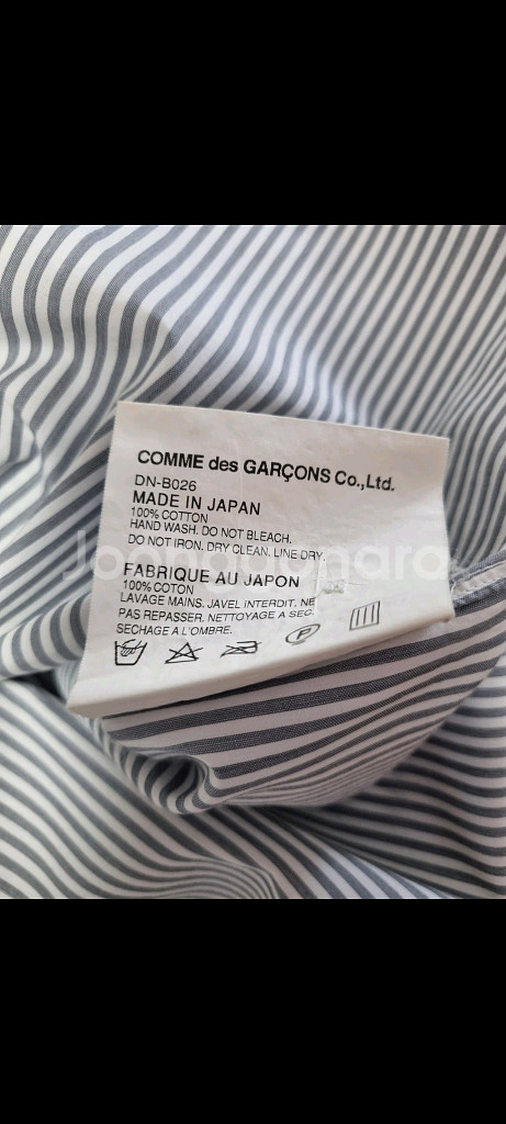 꼼데가르송 옴므 면 셔츠 comme des garcon--3