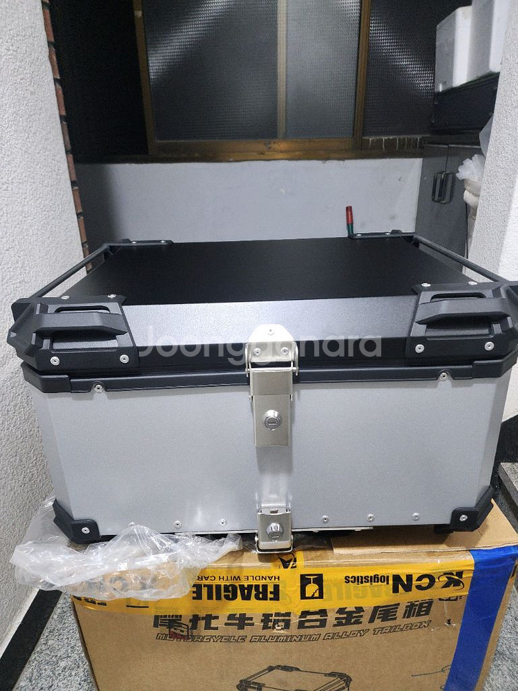 오토바이 알루미늄 탑박스 80L 실버--0