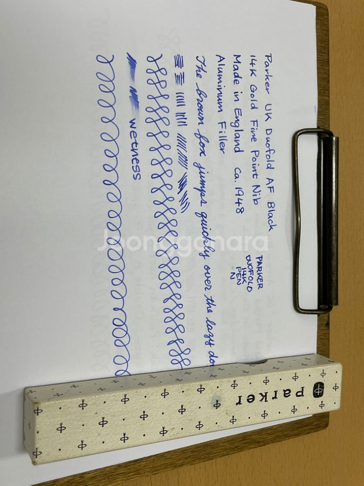 파카 만년필 UK 듀오폴드 AF 블랙 14K F닙--1