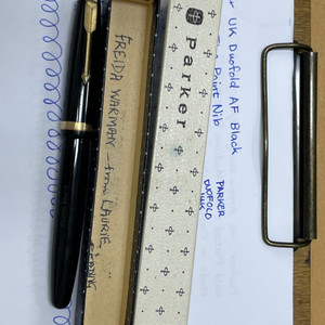 파카 만년필 UK 듀오폴드 AF 블랙 14K F닙