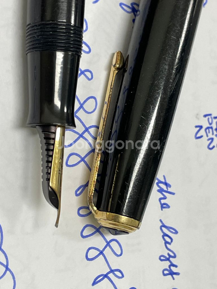 파카 만년필 UK 듀오폴드 AF 블랙 14K F닙--6